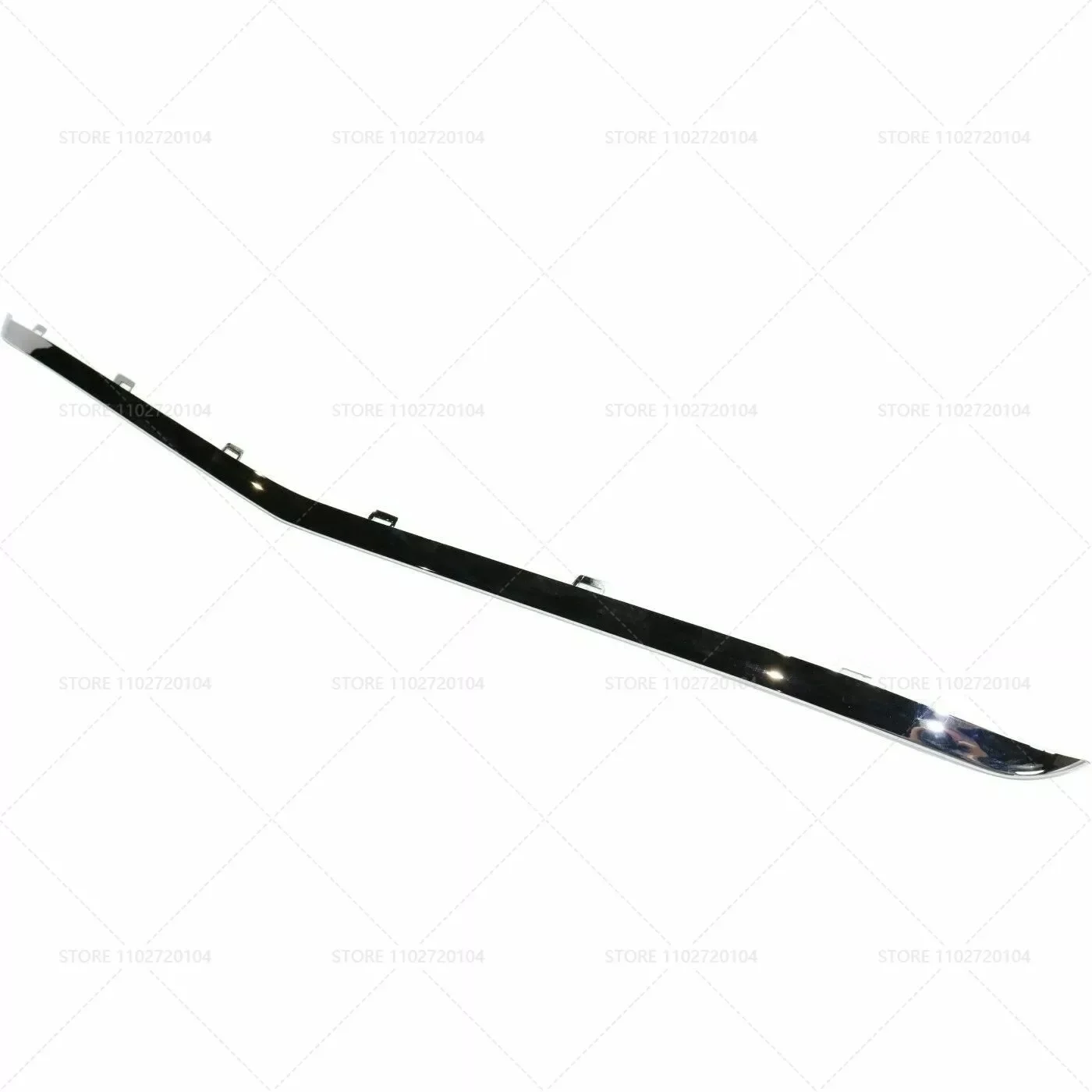 for 2015-2018 W205 Mercedes Benz C300 Front Bumper Lip Trim Chrome Spoiler Splitters Diffuser 2058853123