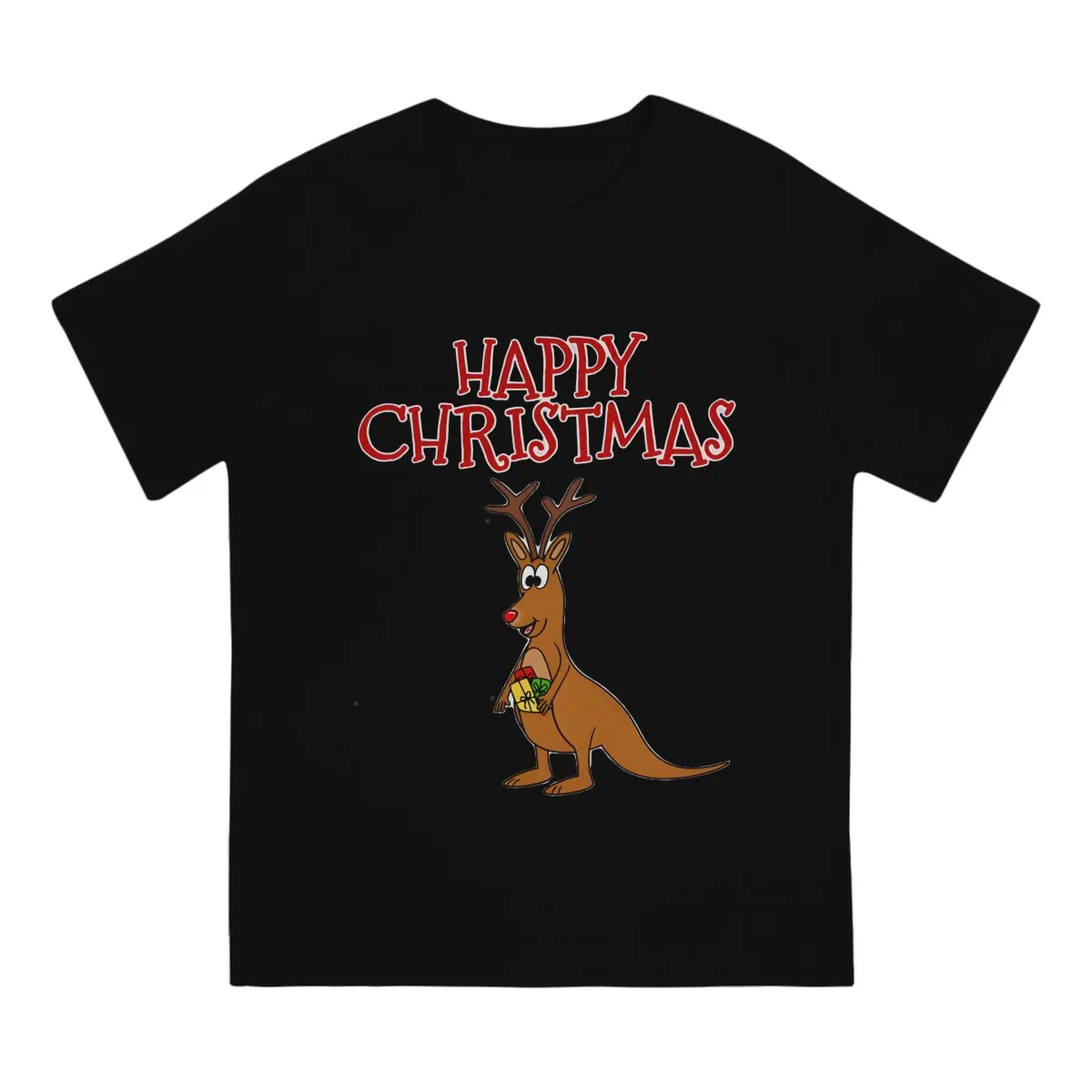 Australian Kangaroo Polyester TShirt for Men Christmas  Xmas Basic Casual Sweatshirts T Shirt High Quality New Design