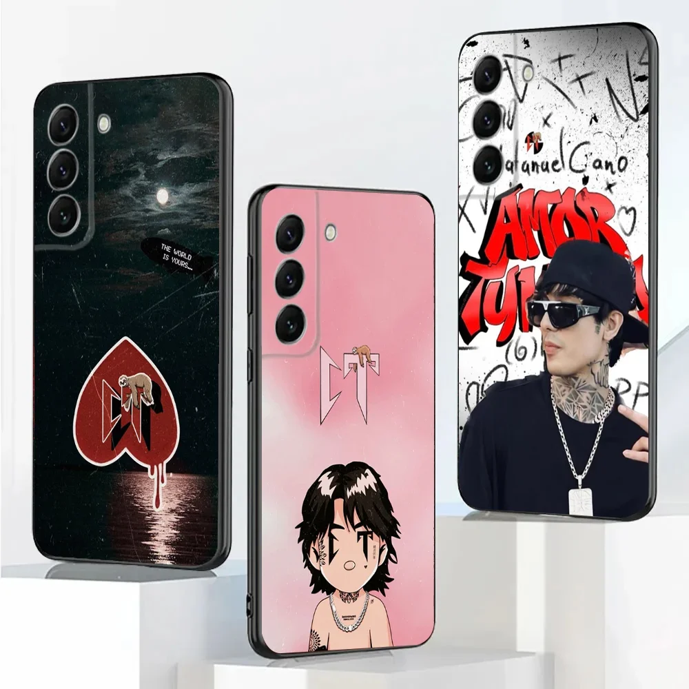 

N-Natanael Cano Rapper CT Phone Case For Samsung Galaxy A20,A21s,A22,A31,A32,A52,A53,A72,73,A80,A91 Soft Black Cover