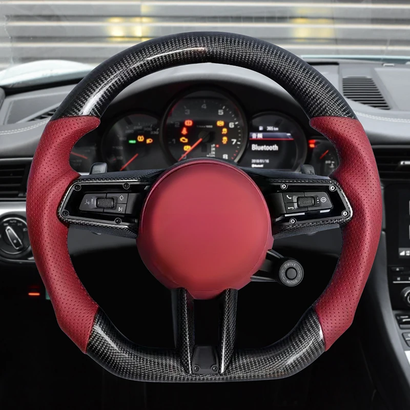For Porsche Car Steering Wheel Macan Cayenne Panamera Taycan 718 Cayman 991 992 911 Carrera GT2 3 4 Steering Wheel Plug and Play