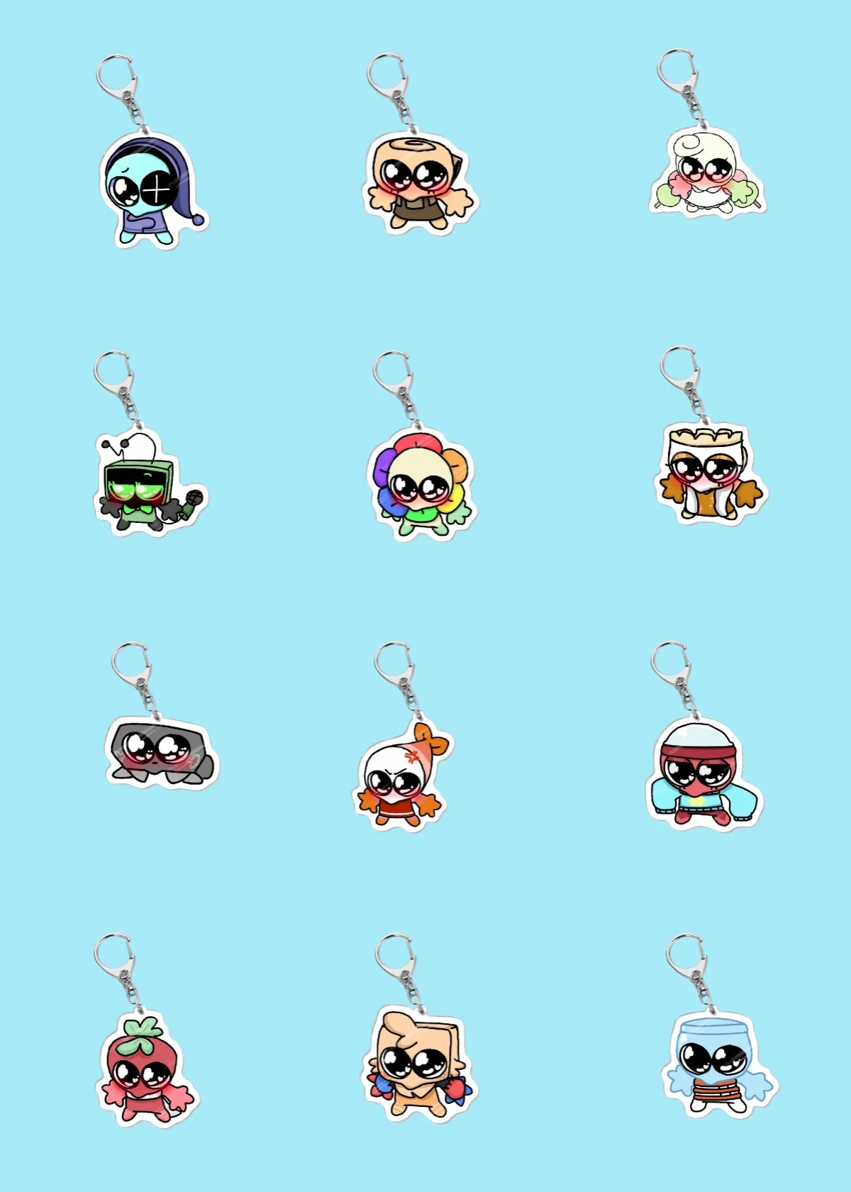 

Game “Dandy's World” 6CM Acrylic keychain Dandy Cute Backpack Accessories Decor Gifts Birthday Present