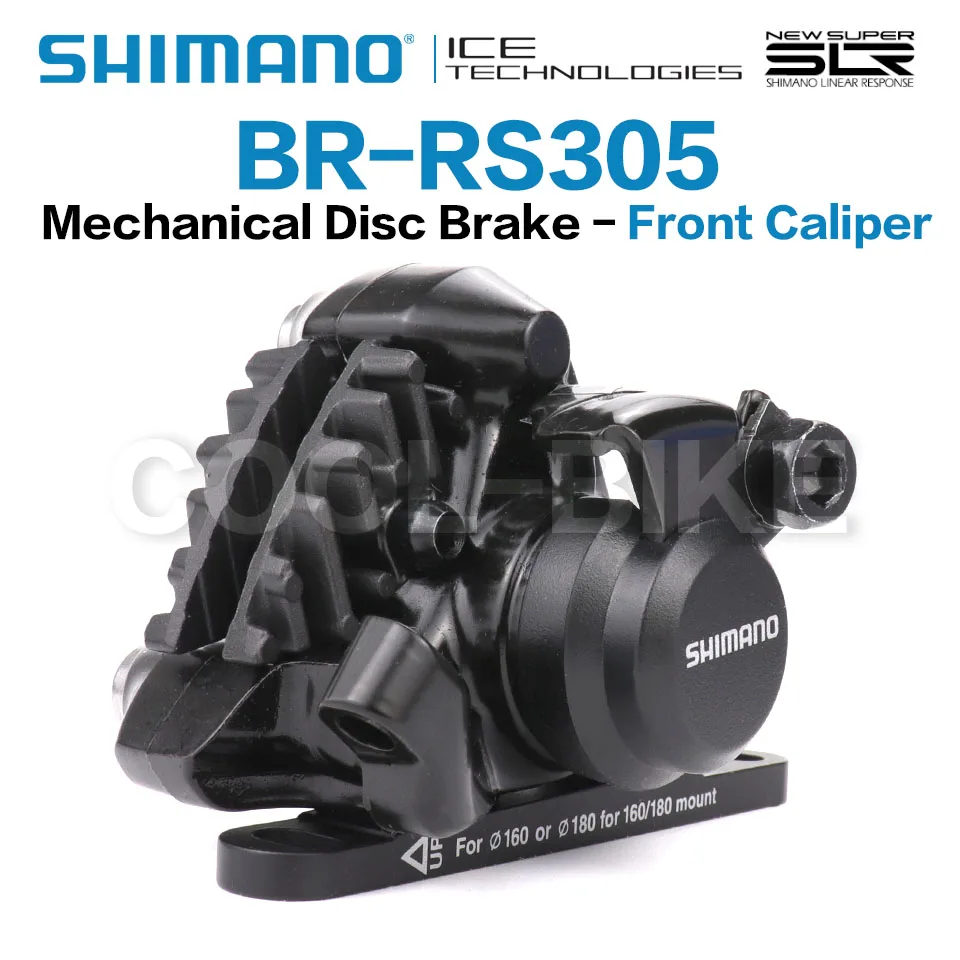 Shimano rs305メカニカルディスクブレーキキャリパー,フラット