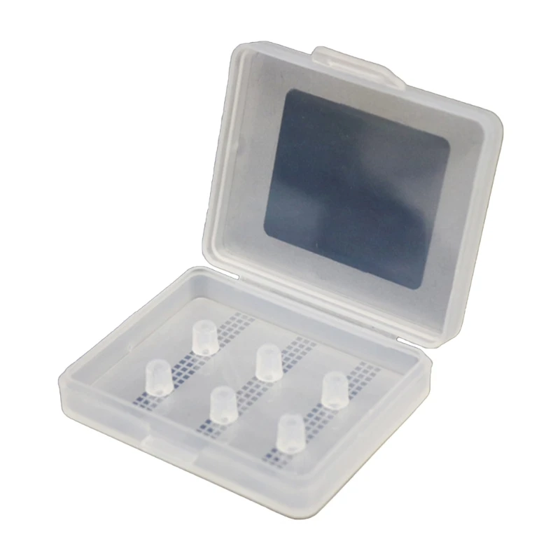 DX62 Earphone Eartips Storage Box Protective Case with Transparent Design,Secure Storage Pouch for Athletes Professionals