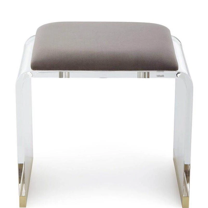 Modern Crystal Clear Acrylic Bench Stool Plexiglass Furniture Chair Stool