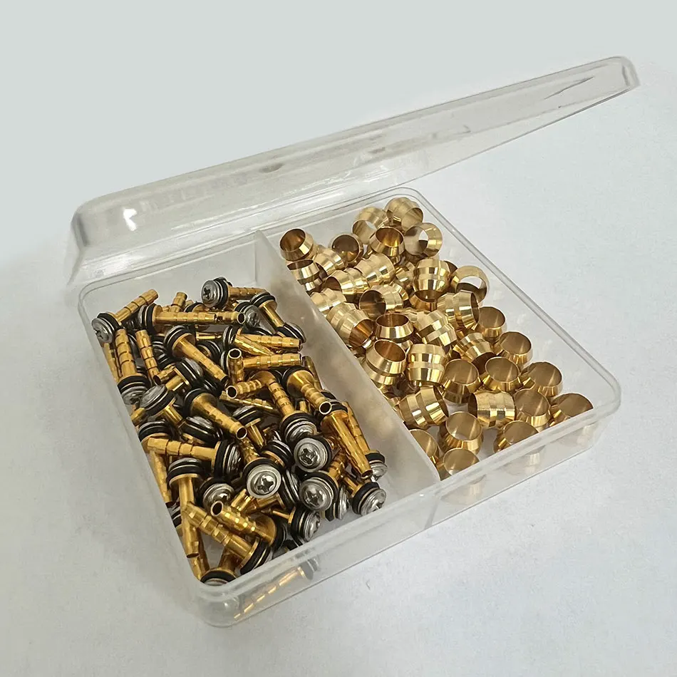 Nfox Bike Oil Brake Olive Head Oil Needle Copper Sleeve BH90 BH59 Magula AVID Bike Accessories Parts Xod Goodtaste Box-packed