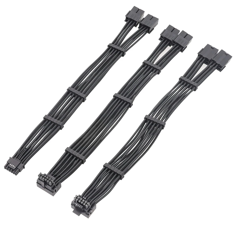 para RTX4000 Series 2x8Pin Hembra a PCIE 5.0 12+4 16Pin Cable de tarjeta de video 12VHPWR B0KA