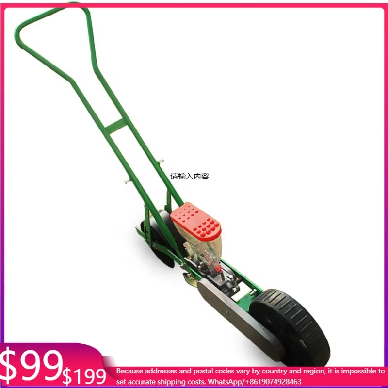 One Row Hand Push Vegetable Seeder With Good Price Featuring Durable Gear Components For Efficient Seed Planting