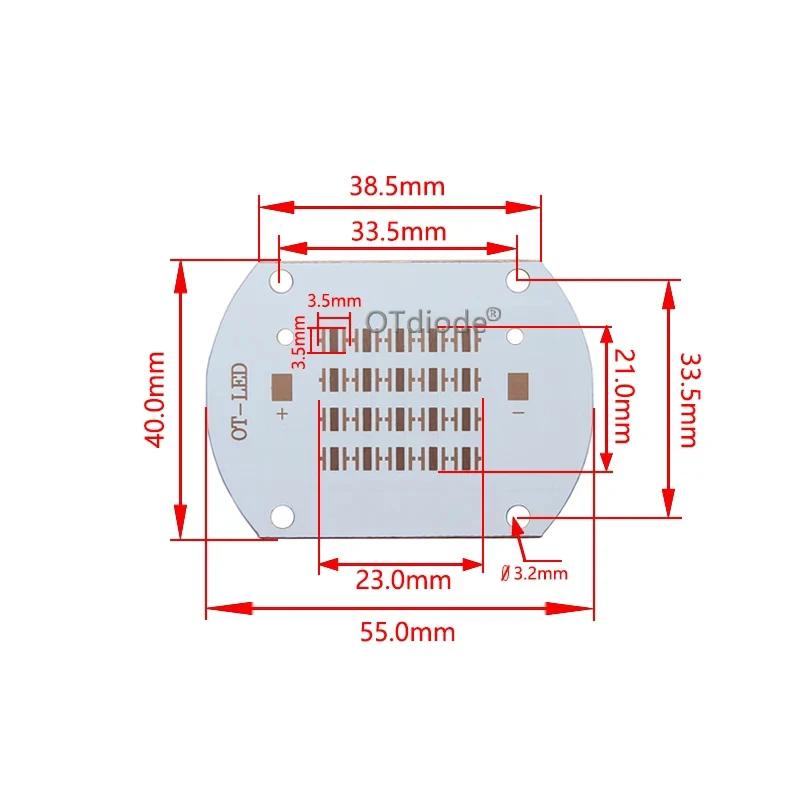 xpe xpg xte 3535 Copper PCB Board XML2 T6 XHP50-5050 series Led Heatsink Thermal Separation Lamp Lase can use for 10W-100W