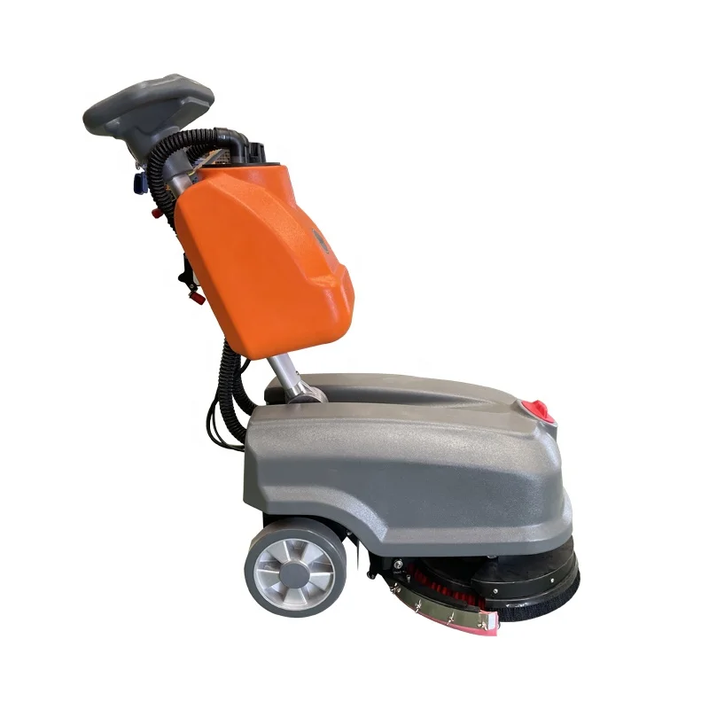 

Single Brush Electric Hand-push Floor Scrubber Machine with Foldaway Handle Made in China