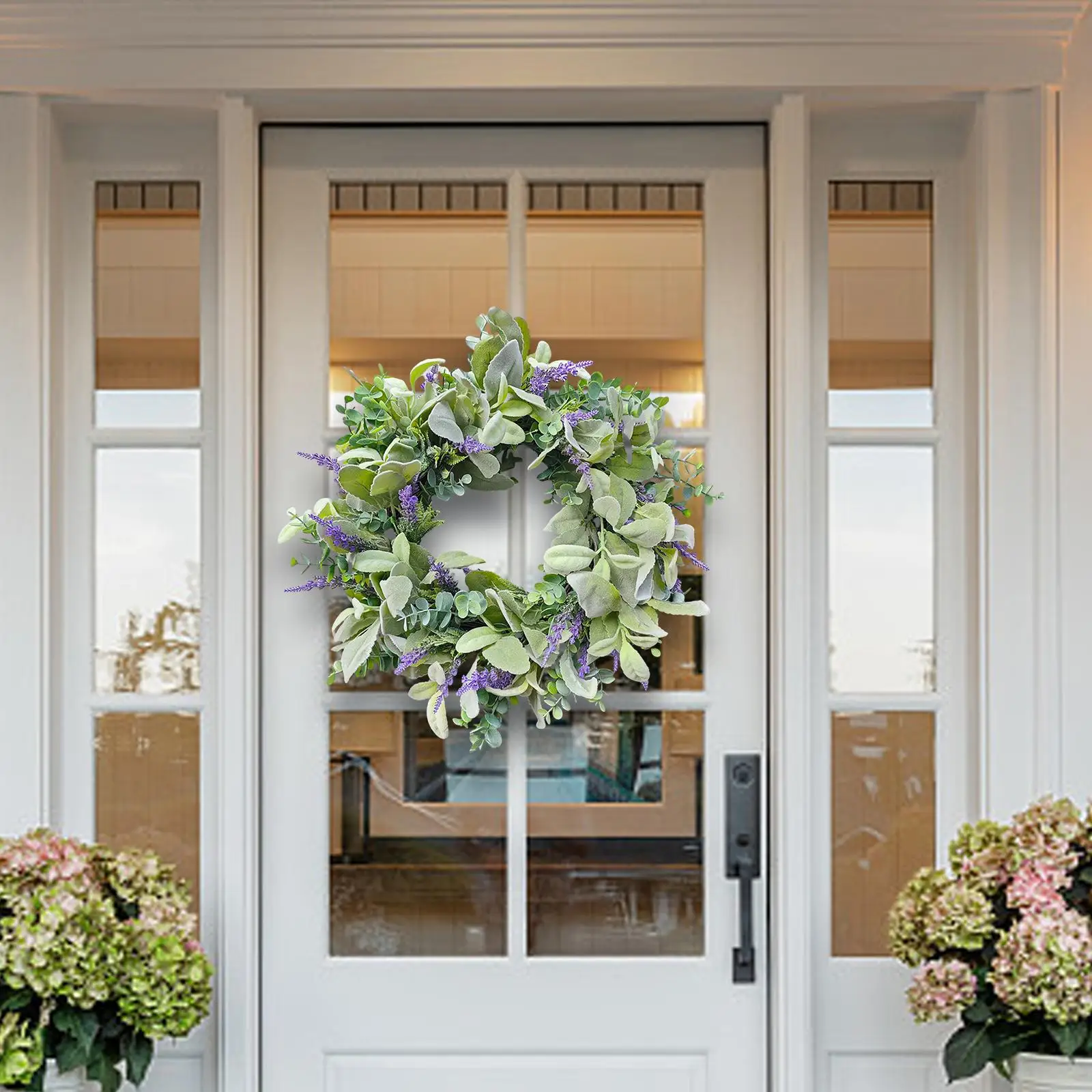 

1pc Front Door Spring Wreath Wall Decoration Fall Winter Wreath Multipurpose Handmade for Outside Farmhouse Decor Durable