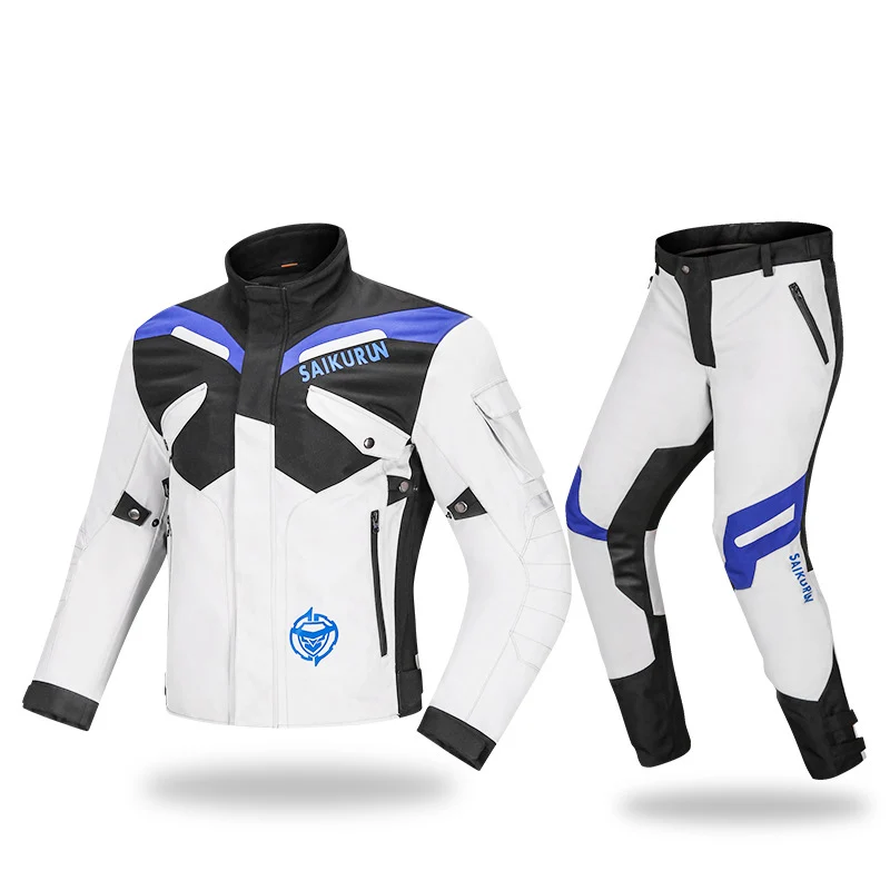 

Waterproof Motorcycle Jacket Windbreak White Motorcycle Jacket Interior Detachable Racing Clothes Reflective Off-road Jacket