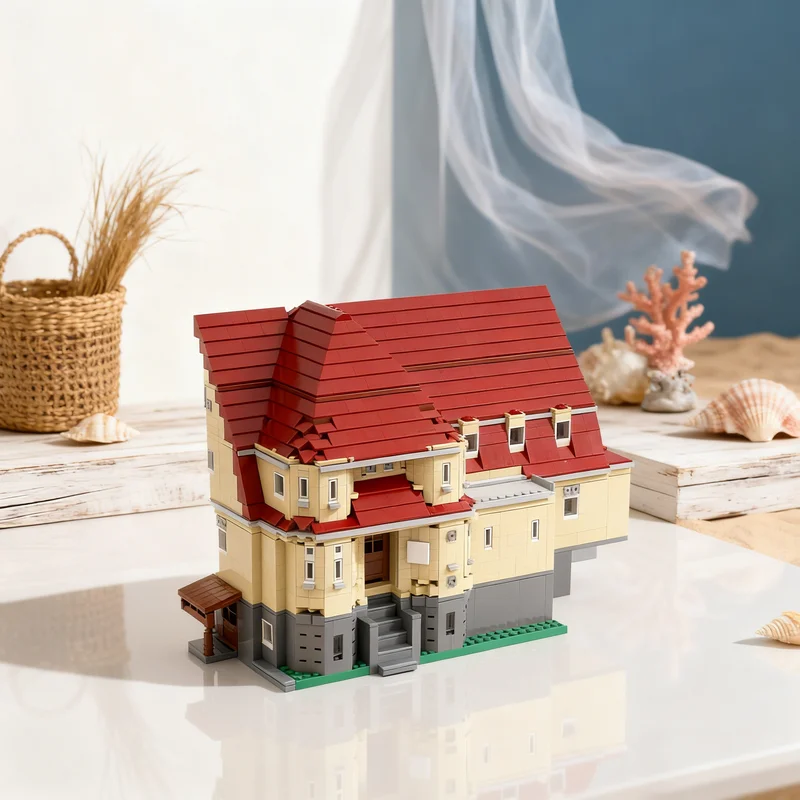 

5500 деталей MOC YMCA House: Модульная модель городской улицы, конструктор, игрушка-подарок, креативный коллекционный набор для демонстрации, премиум-класс, для взрослых и детей