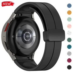 Original Strap for Samsung Watch 6 5 4 40mm 44mm 5 Pro 45mm Band Magnetic Buckle for Galaxy Watch 6 Classic 43mm 47mm Bracelet