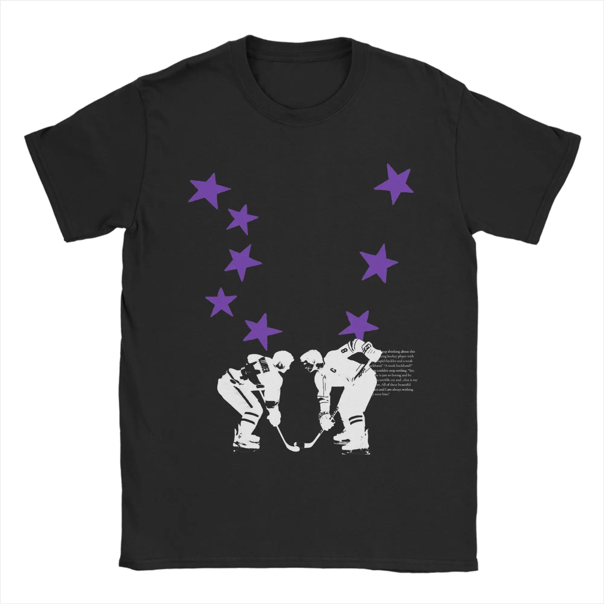 Men's Heated Rivalry Stars Ilya Rozanov Shane Hollander T Shirts Pure Cotton Clothes Vintage Tee Shirt Plus Size T-Shirt