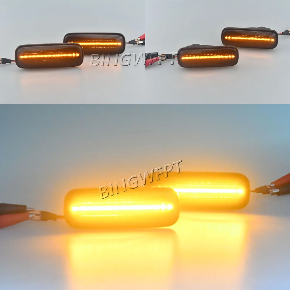 NEW 2PCS Smoked Lens LED Side Marker Car Light For Honda Civic 1995 1996 1997 1998 1999 2000 Auto Reflector Turn Signal Lights