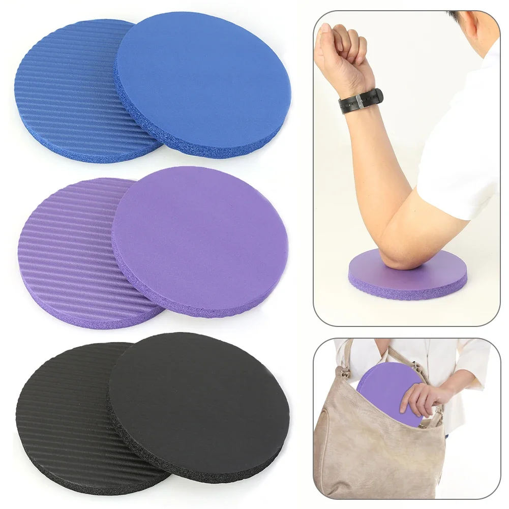 2 pçs 170x15mm yoga joelheiras e cotoveleiras circular ajoelhado esteira yoga push up esteiras casa fitness esportes proteção anti deslizamento esteira disco