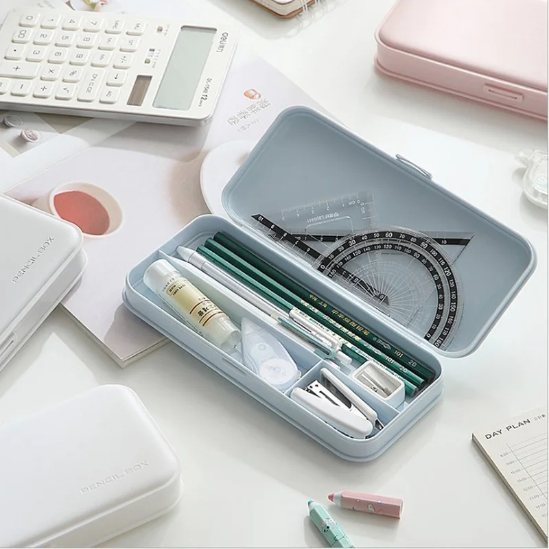 Kawaii Feder mäppchen wasserdicht Multifunktions Macaron Farbe Studenten tasche Marker Lagerung Briefpapier Büro Schule Zubehör