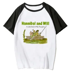 女性のためのhannibalアニメーションTシャツ,女性の服,y2kストリートウェア