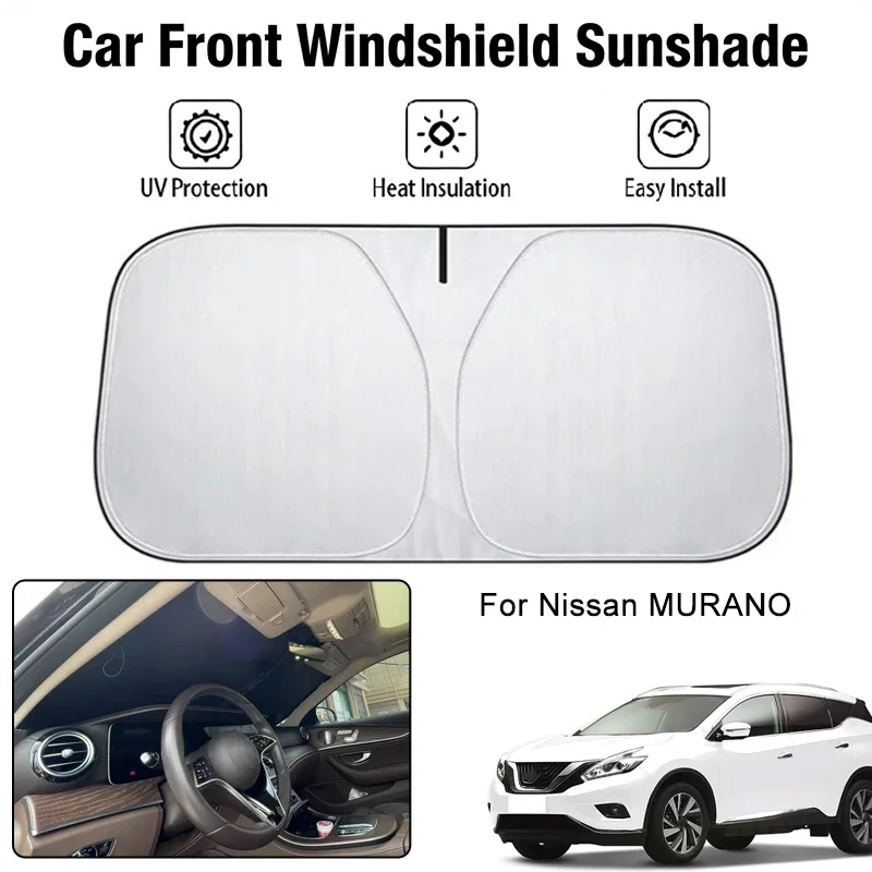 

Foldable Car Windshield Sun Shade UV Block Heat Insulation For Nissan MURANO Interior Protection Accessories