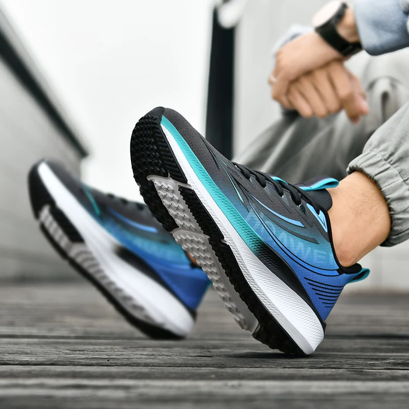 2025 printemps/été nouveau Style chaussures de Sport, chaussures de Sport décontractées en maille, chaussures de course de grande taille, chaussures décontractées à la mode