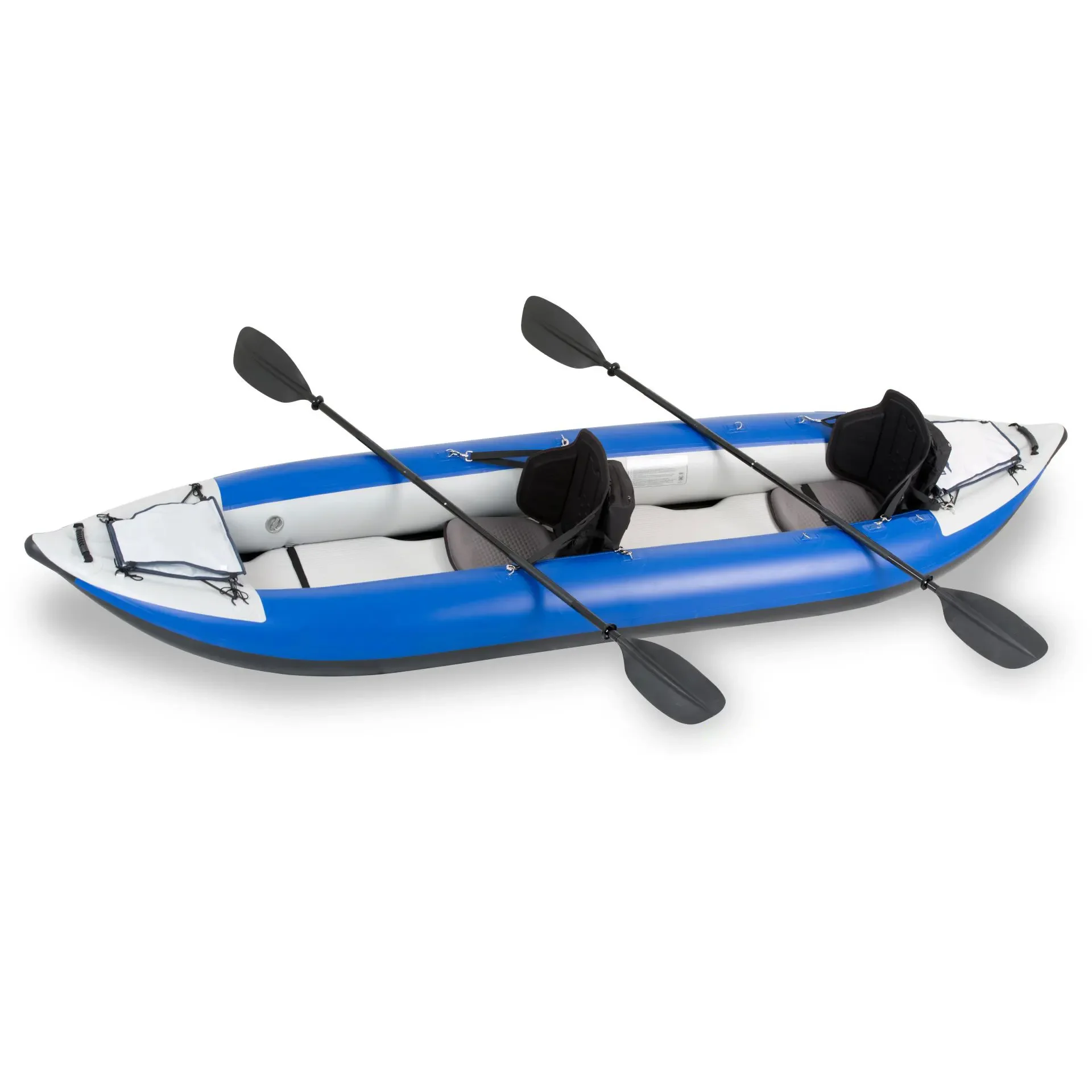 

Lightweight Inflatable Pvc Rowing Boat Blue Water Packraft Tube Kayak