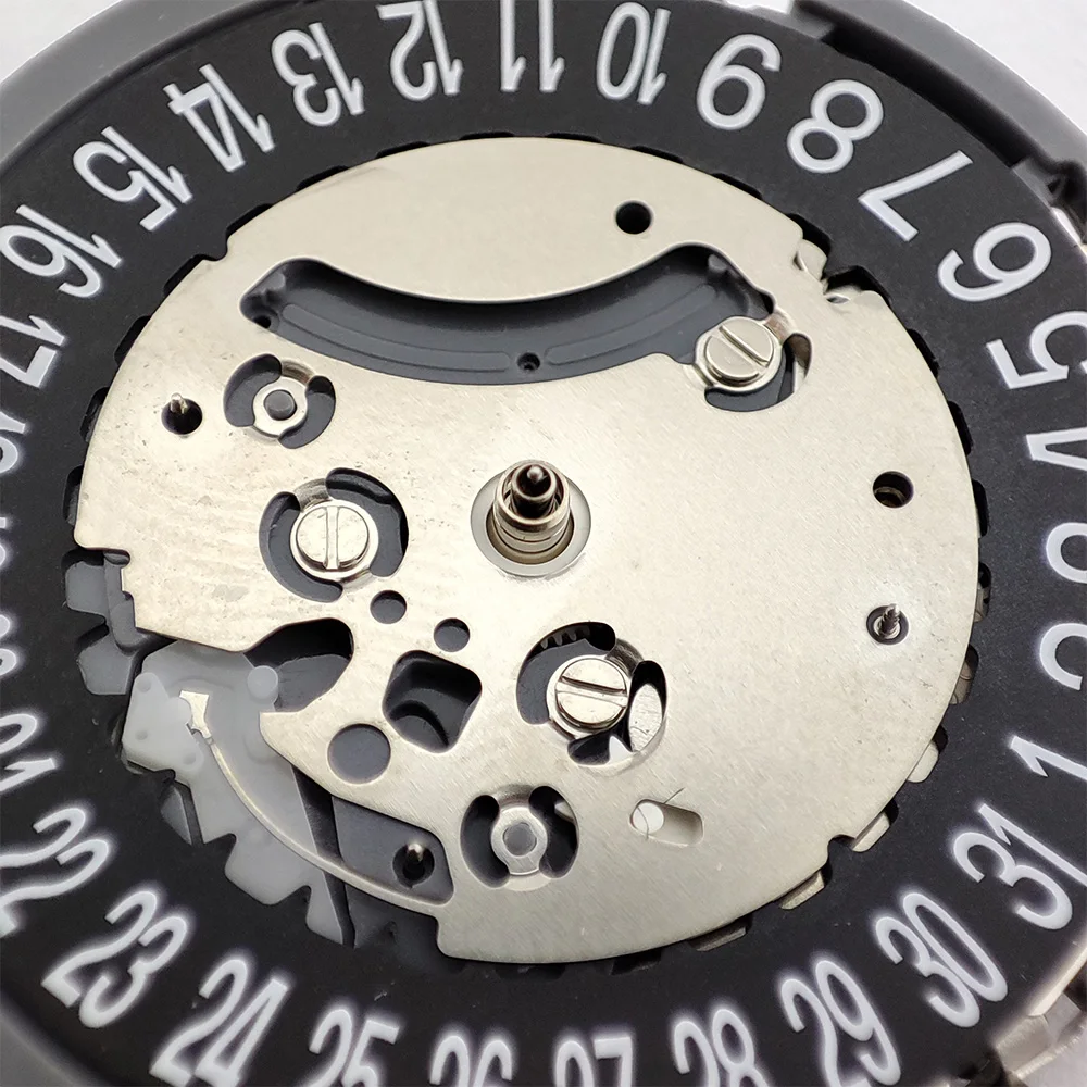 VK63A Movement Quartz Watch Date Chronograph Watch Movement For VK Series VK63/VK63A Watch Black Single Calend At 6 O'clock Date
