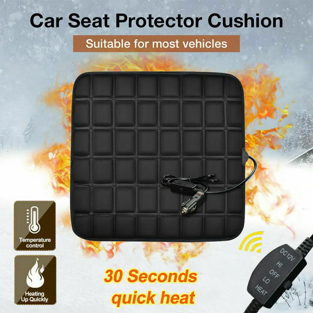 

12V Car Seat Heated Cushion Car Seat Heater Winter Warmer Seat Heating Cover Car Interior Accessories Universal Heating Pads