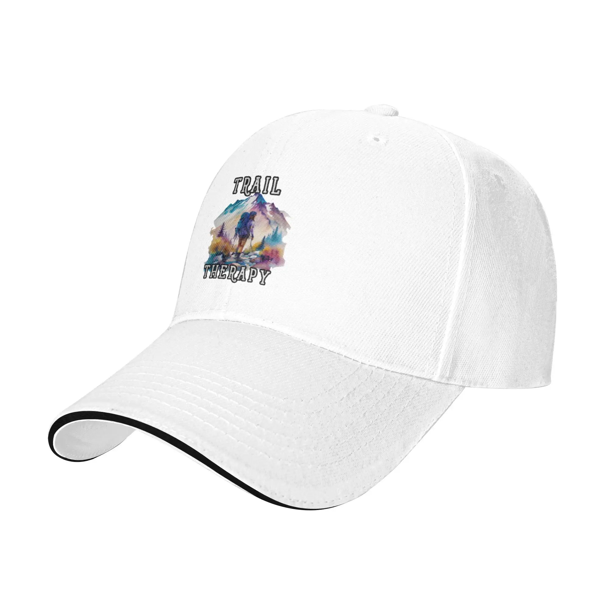 Trail Therapy  Finding Solace in Nature s Embrace Gift For Children Men Women A Baseball Cap Hat