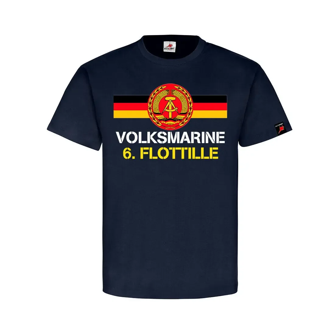 

GDR Volksmarine 6 Fleet German Naval MSR T-Shirt 100% Cotton O-Neck Short Sleeve Casual Mens T-shirt Size S-3XL