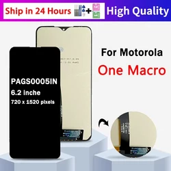 6.2“Screen For Motorola One Macro xt2016-2 xt2016-1 LCD Display Touch Screen Digitizer Assembly OneMacro PAGS0005IN Display
