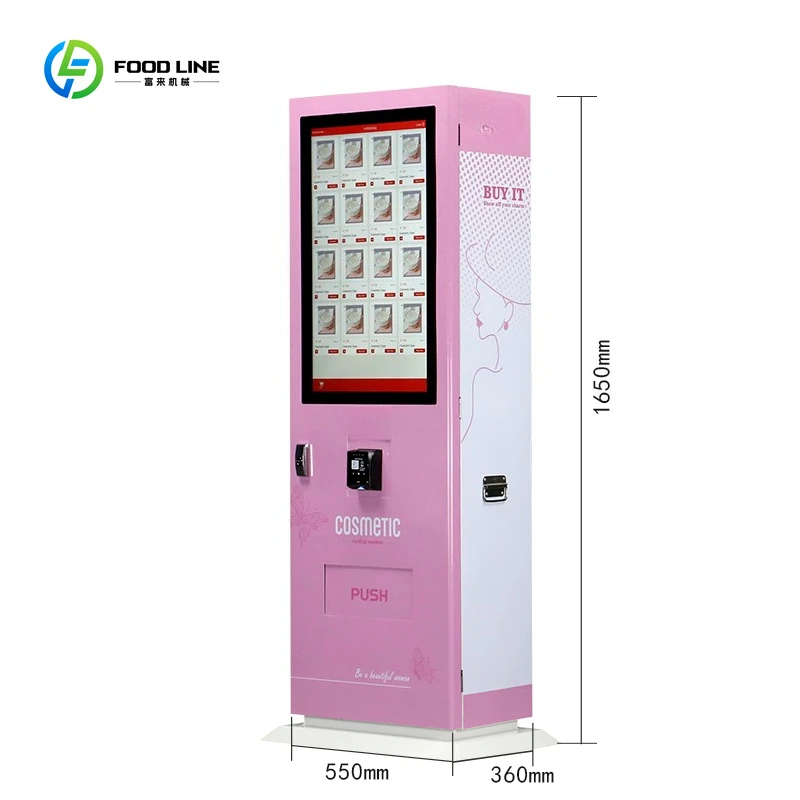 Smart Digital Beauty Vending Machine with Card Reader for Hair Nails Lashes Products Supply
