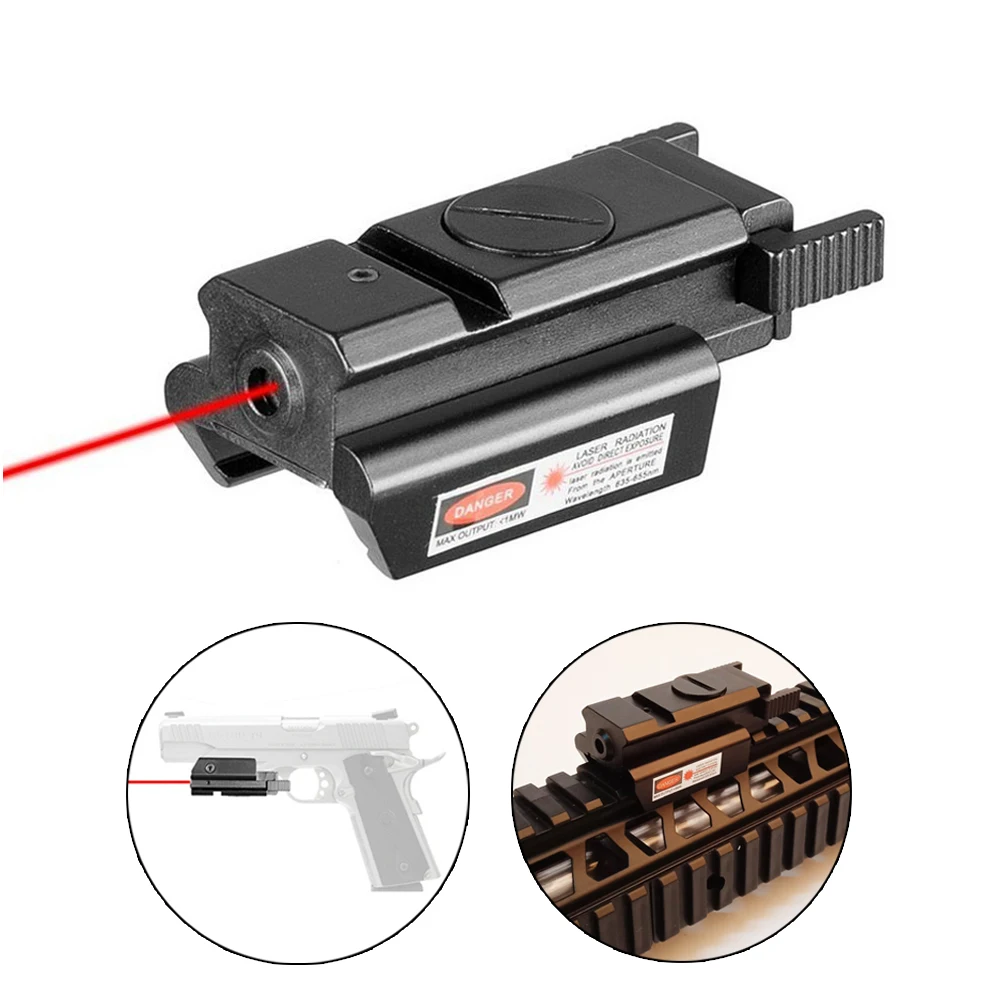 Hunting Red Dot Laser Sight for Pistol Accessories With Picatinny Mount 11mm/20mm Weaver/Picatinny Rail Mini Compact Mira Laser