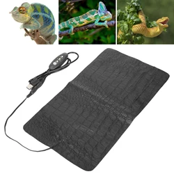 USB Reptile Anti-Scratch Heating Pad, Waterproof Heat Mat for Reptiles, Tortoise, Lizard