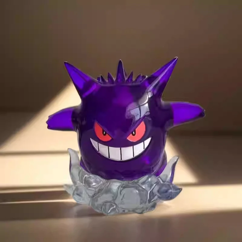 Pokemon figura snorlax gengar figura de ação transparente estátua anime modelo boneca desktop brinquedos colecionáveis crianças presente aniversário