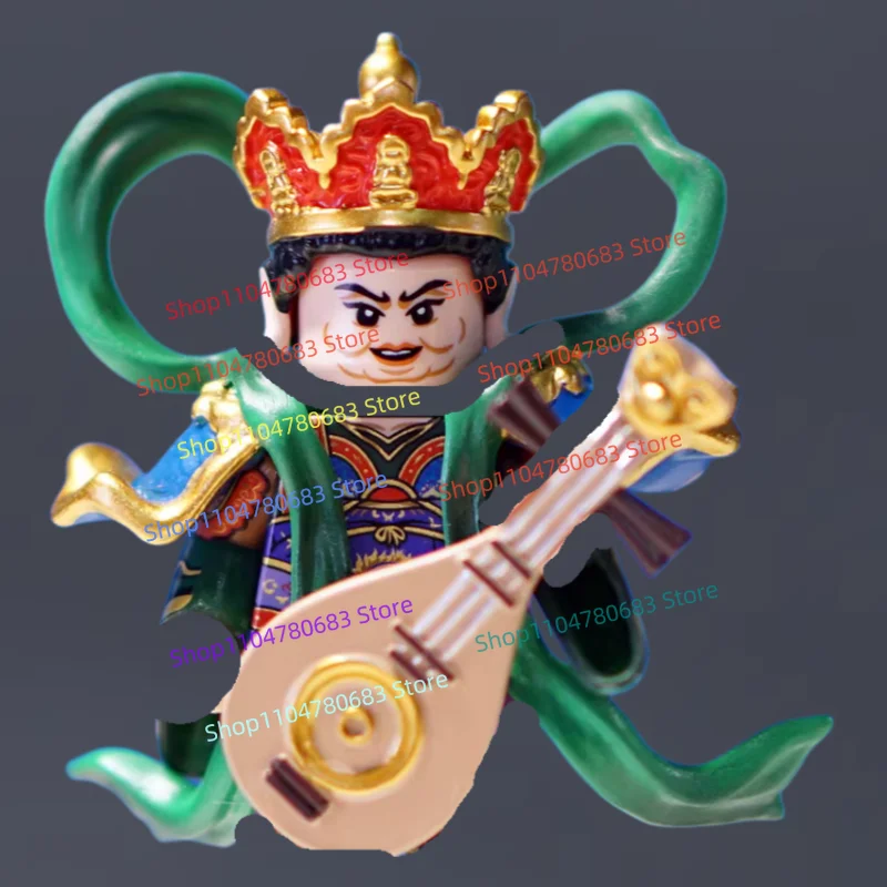 

MOC Building Blocks: Mini Assembly Figures - Chinese Mythology's Four Heavenly Kings Armor Display Figures (Toy Gift)