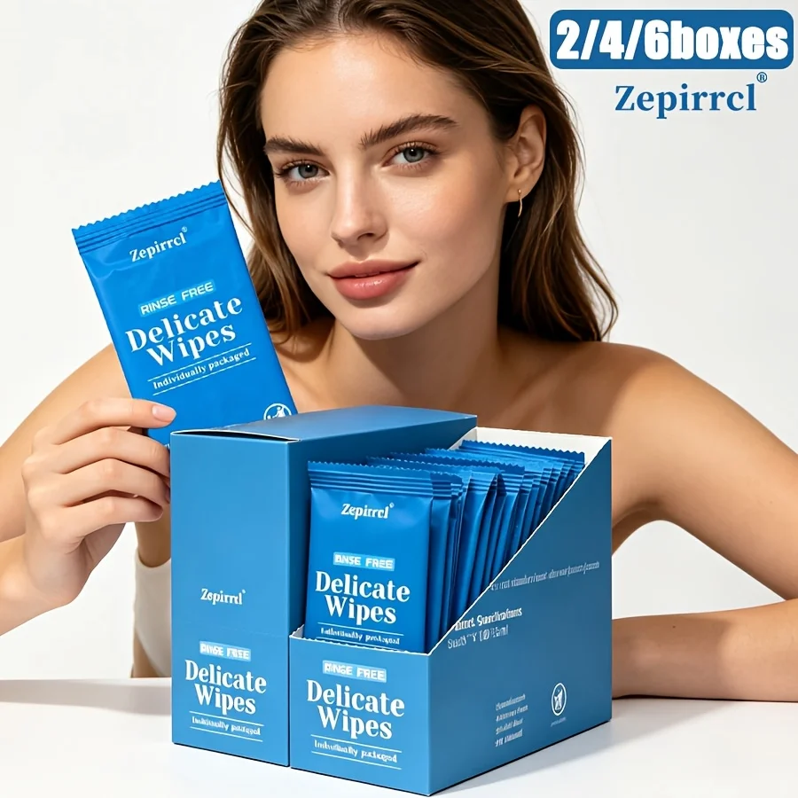 2/4/6 Boxes, Portable Disposable Individually Wrapped Cleaning Wipes, Soft and Comfortable, Ideal for Office, Travel, Outdoor and Daily Cleaning Use, 60 Sheets/Box, 20*15cm