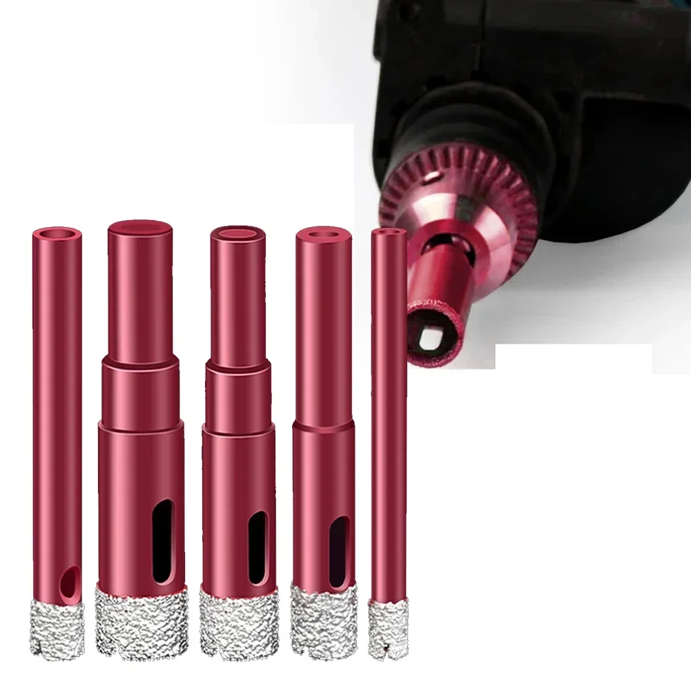 Punte diamantate a secco brasate da 6-14 mm per piastrelle di ceramica, apri fori, granito, marmo, porcellana, gres, sega a tazza, strumenti di perforazione