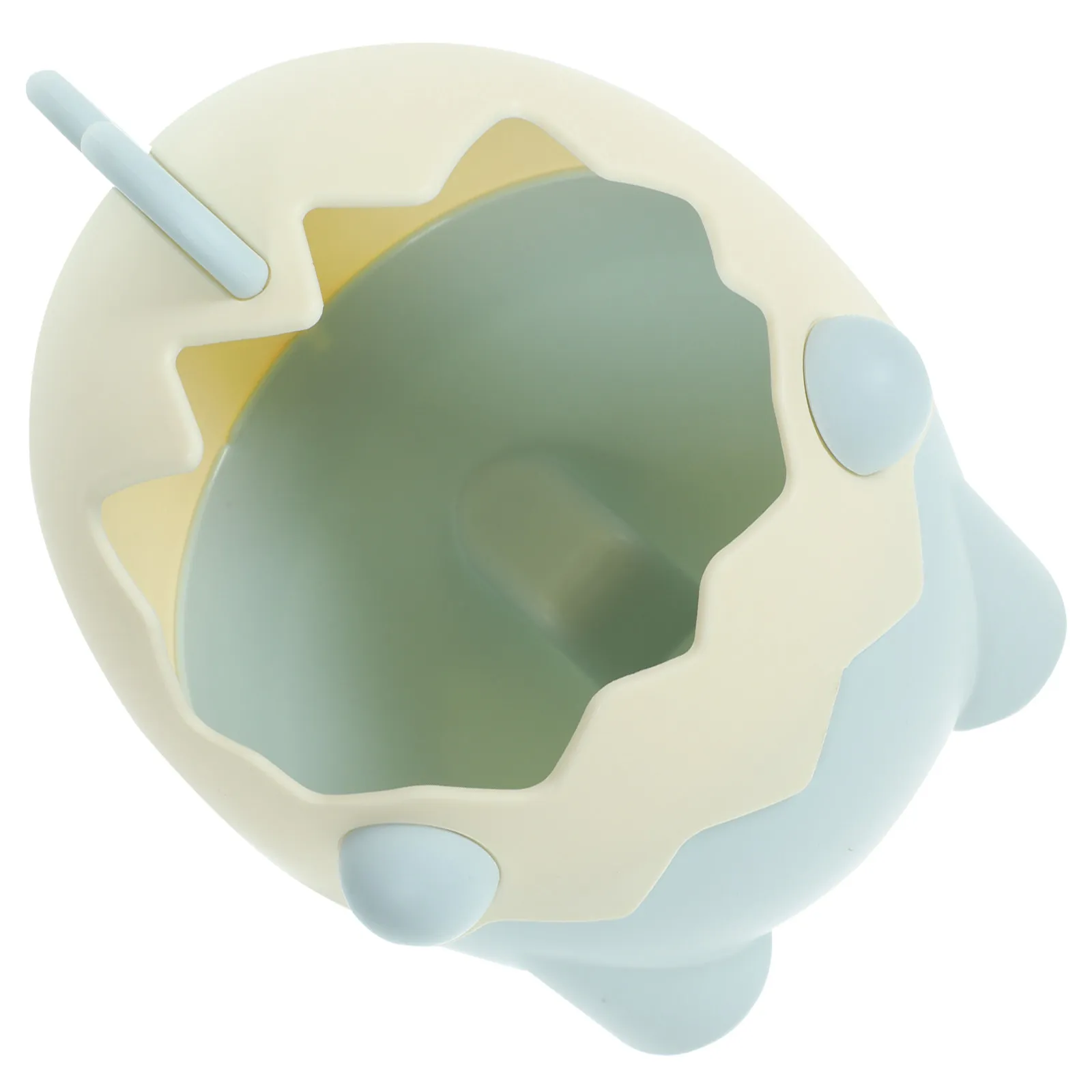 Dinosaur Egg Pen Holder Cartoon Pencil Organizer Multi-Use Desktop Storage ABS Material Makeup Brush Container