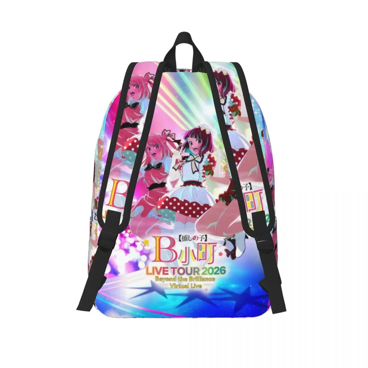 حقيبة ظهر أنيمي أوشي نو كو للأولاد والبنات والأطفال حقيبة كتب مدرسية للطلاب 2026 جولة حية Daypack حقيبة رياض الأطفال الأساسية الرياضية #3