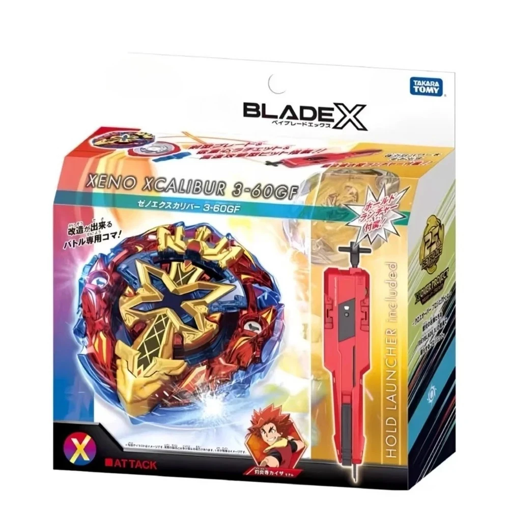 

BX-00 BXG-13 Xeno Xcalibur 3‑60GF Starter Set Original Takara Tomy Bey X
