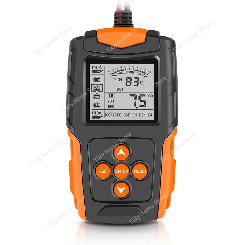 

12v 24v Car Battery Tester Lcd Battery Checker Analyzer Tools Cca Internal Resistance Measuring Instrument For Car Truck Motorcy