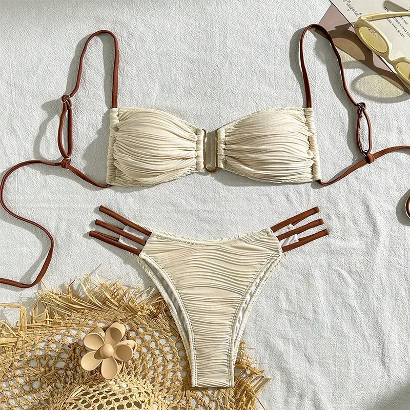 

Summer Sexy Bikinis 2025 Women's Swimwear Female Swimsuit For Swim Wear Bathing Suits Brazilian Bikini Set Beachwear Pool Bather