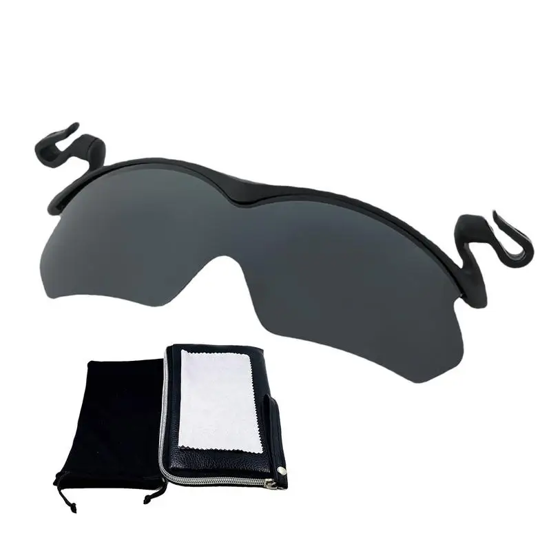 Clip-On Sunglasses Ultra-Light Polarized Clip-On Sun Glasses For Hat Outdoor Fishing Eyewear Stylish Rimless Sunglasses For Men