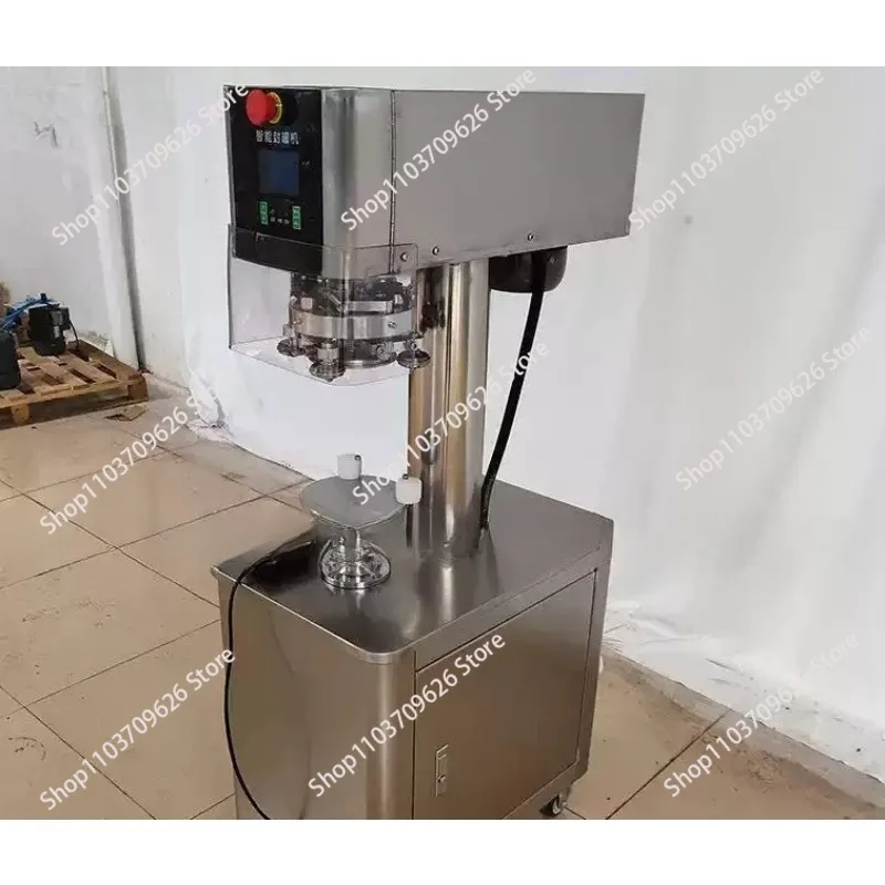Industrial Automatic Tin Cans Sealing Machine Plastic Tinplate Paper Can Capping Machines Iron Can Sealer Capper Commercial
