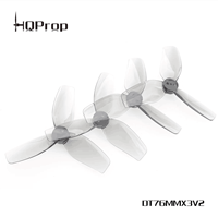 2 / 4 / 8 Pairs HQProp  DT76MMX3 V2 for Cinewhoop Grey (2CW+2CCW)-Poly Carbonate