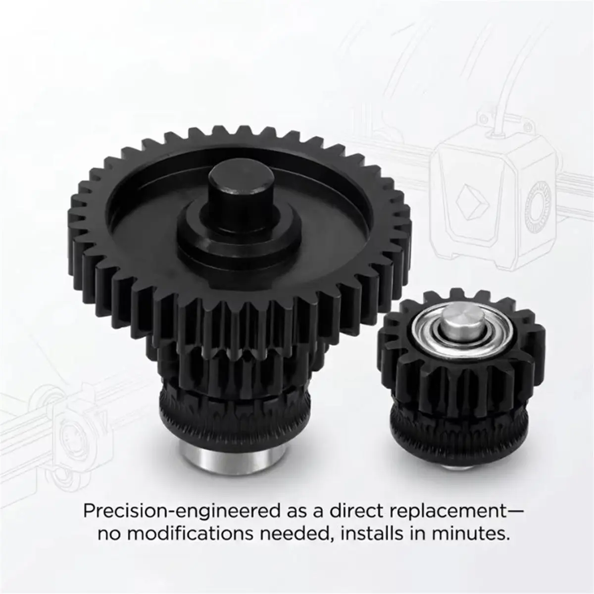 For S1 Extruder Gear Hardened Steel Gear Kit Integrated Extruder Replacement 3D Printer Accessories