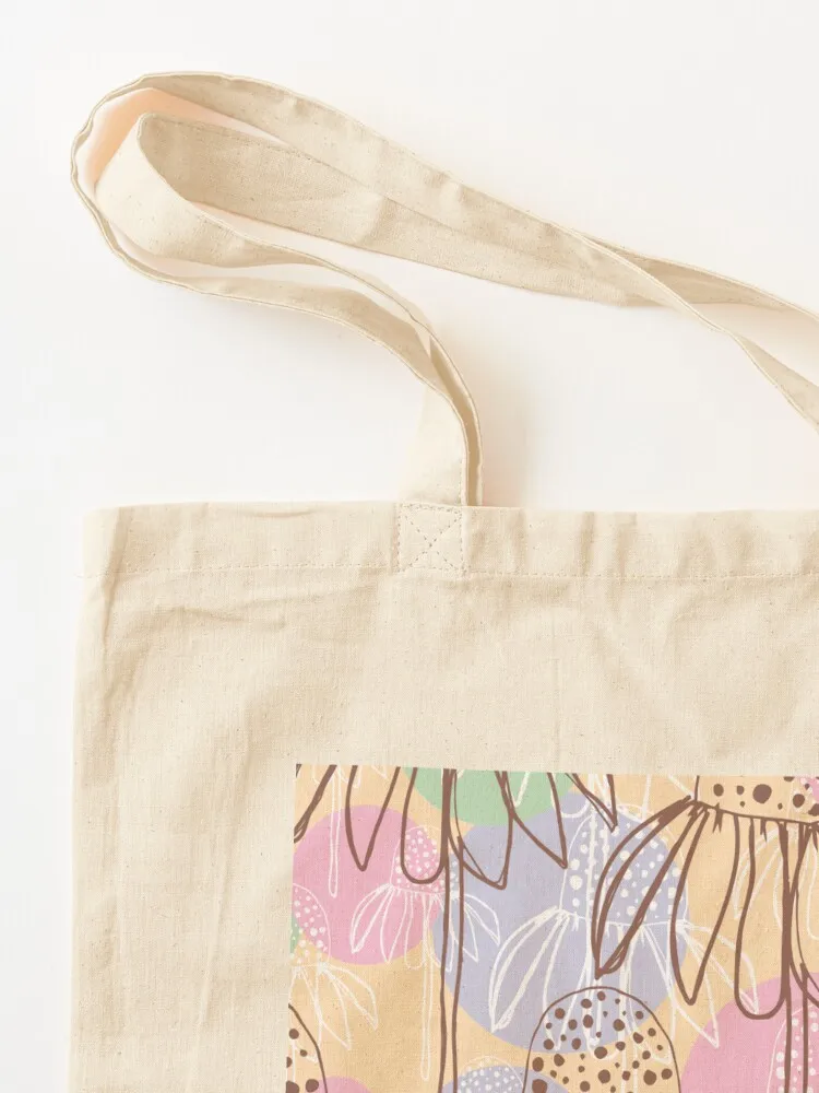 Cone Flowers Tote Bag Handbags women bags woman 2025 large tote bag Woman shopper bag