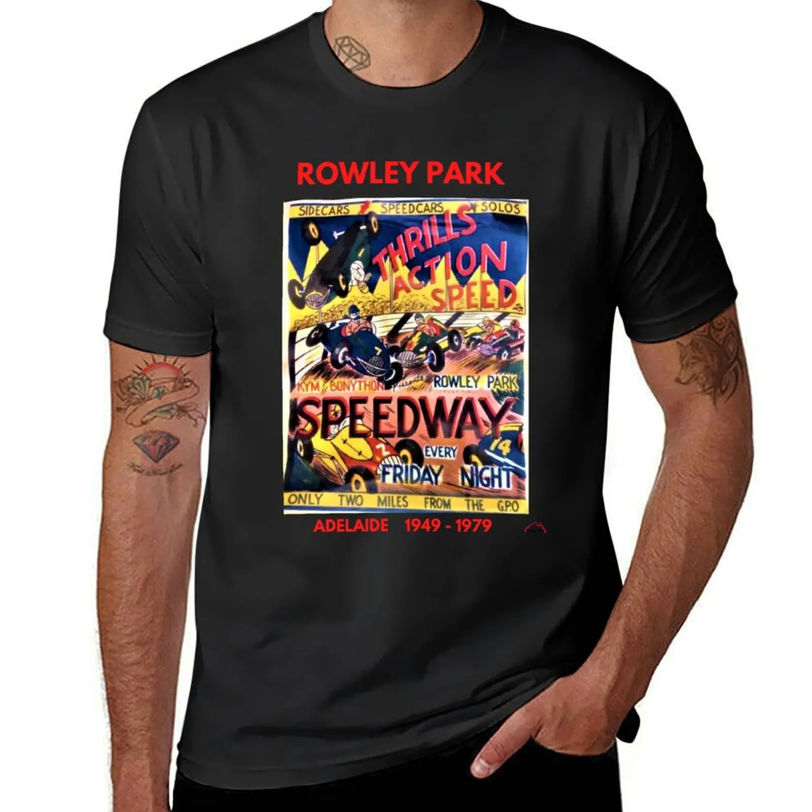 Rowley Park Speedway, Adelaide T-Shirt korean fashion Aesthetic clothing customs sweat Men's t-shirts