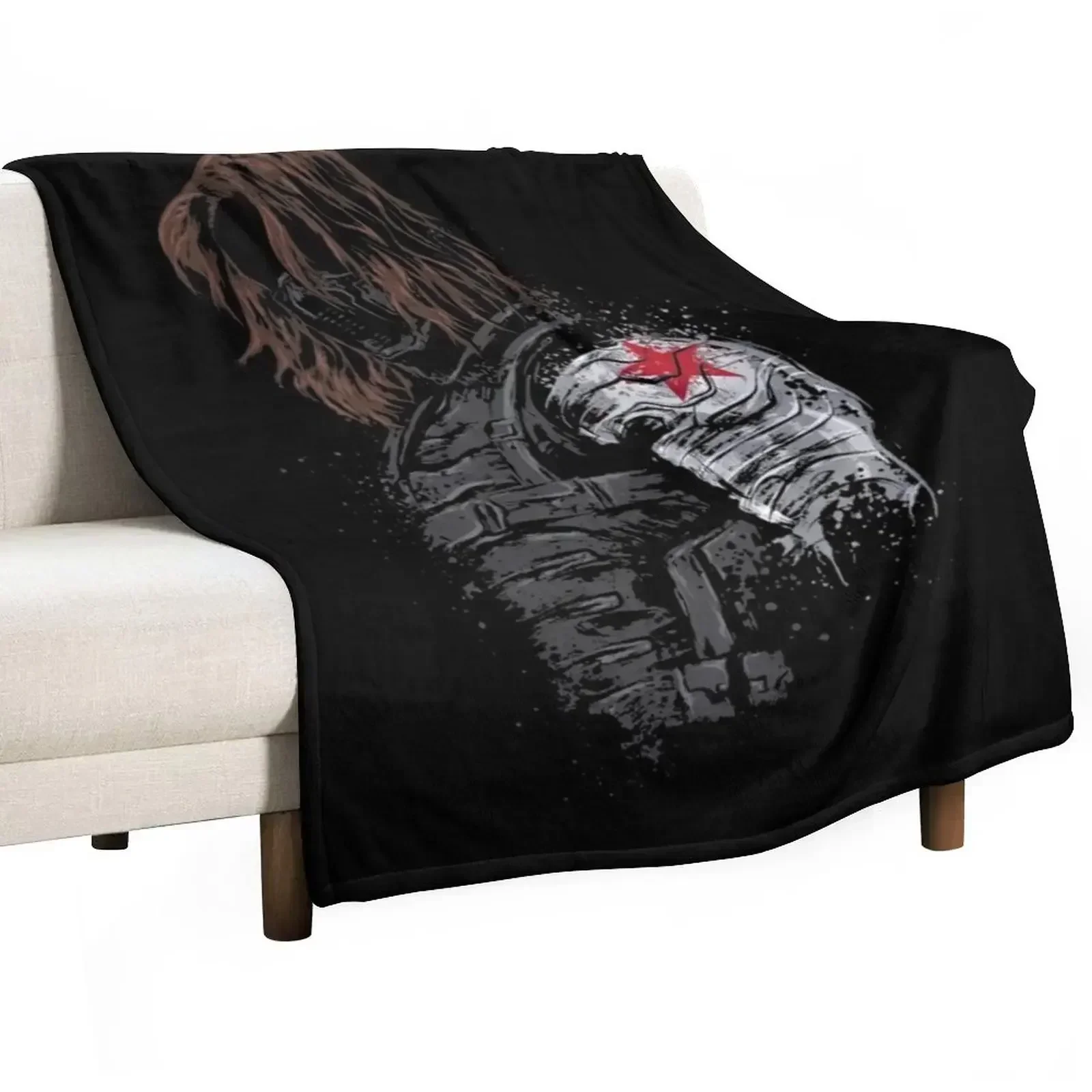 

buckythe Winter Soldier Throw Blanket Luxury Hairy Blankets