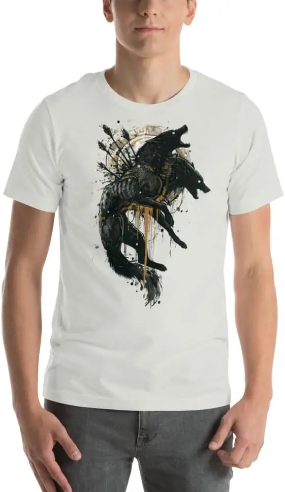 two headed wolf arrows  Tees Y2K tops Unisex Summer Short Sleeve